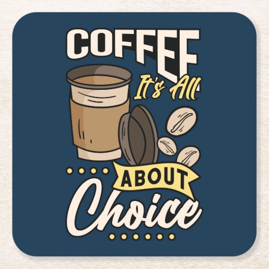 Zeer Cool en Schattig Coffee of Java Kartonnen Onderzetters (Voorkant)