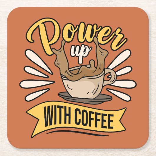 Zeer Cool en Schattig Coffee of Java Kartonnen Onderzetters (Voorkant)