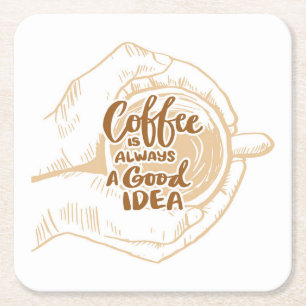 Zeer Cool en Schattig Coffee of Java Kartonnen Onderzetters