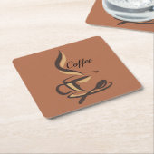 Zeer Cool en Schattig Coffee of Java Kartonnen Onderzetters (Schuin)