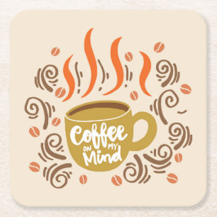 Zeer Cool en Schattig Coffee of Java Kartonnen Onderzetters