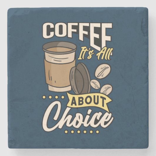 Zeer Cool en Schattig Coffee of Java Stenen Onderzetter (Voorkant)