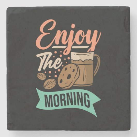 Zeer Cool en Schattig Coffee of Java Stenen Onderzetter (Voorkant)