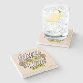 Zeer Cool en Schattig Coffee of Java Stenen Onderzetter (Zijkant)