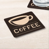 Zeer Cool en Schattig Koffie of Java Kartonnen Onderzetters (Schuin)