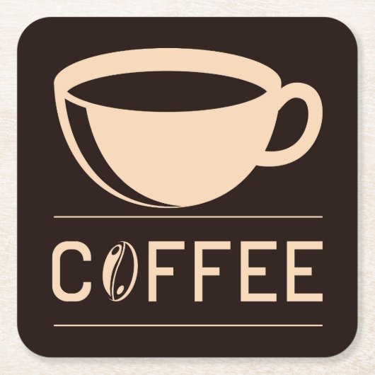 Zeer Cool en Schattig Koffie of Java Kartonnen Onderzetters (Voorkant)