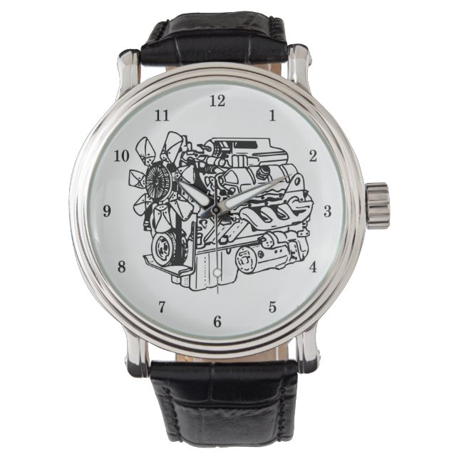 Zeer Cool Horloge voor Motor Mechanicien (Voorkant)