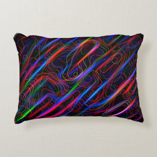 ZEER COOL Neon Multicolored gebogen lijnen Decoratief Kussen