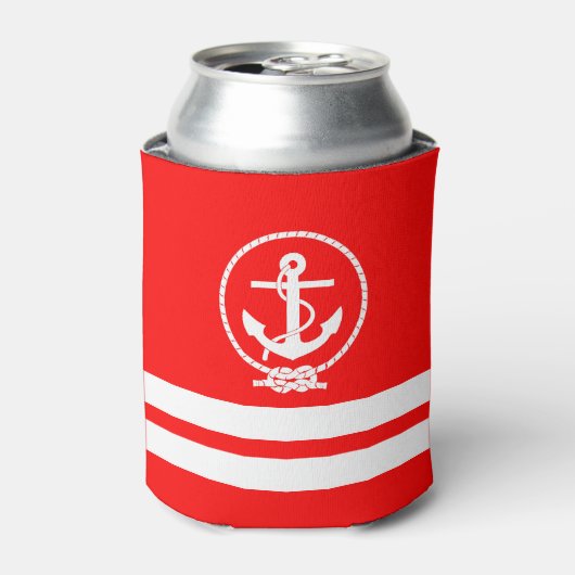 Zeer Cool Scheepsanker Patroon Blikjeskoeler (Blikje Voorkant)