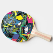 Zeer Cool Videogame Graffiti Tafeltennisbatje (Zijkant)