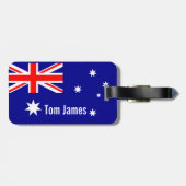 Zeer Cool Vlag Van Australië Met Monogram Bagagelabel (Achterkant horizontaal)