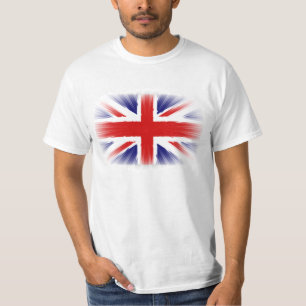 Zeer Cool Zonneuitbarsting Effect V.K vlag T-shirt