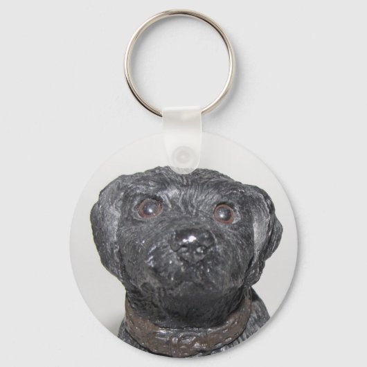 Zeer Cool Zwarte Lab Sleutelhanger (Voorkant)