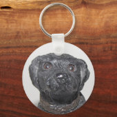 Zeer Cool Zwarte Lab Sleutelhanger (Voorkant)