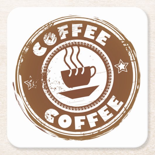 Zeer Coole Abstracte Koffie Ontwerp Onderzetters S (Voorkant)