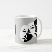 Zeer coole comedy- en tragische theatermaskers koffiemok (Voorkant rechts)