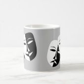 Zeer coole comedy- en tragische theatermaskers koffiemok (Center)