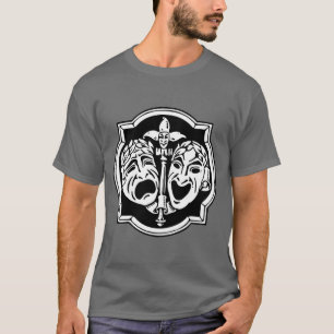 Zeer coole comedy- en tragische theatermaskers t-shirt