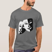 Zeer coole comedy- en tragische theatermaskers t-shirt (Voorkant)