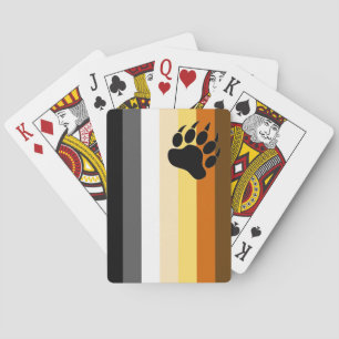 ZEER COOLE Gay Bear Pride Kleuren Pokerkaarten