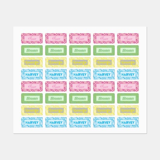 Zeer coole labels met sterren (Vel)