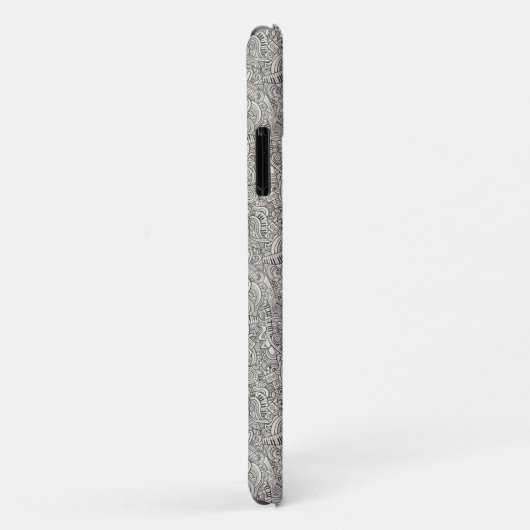 Zeer coole Music Pattern iPhone Case (Achterkant/rechts)