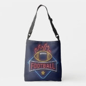 Zeer coole Neon Football Speler Crossbody Tas (Achterkant)