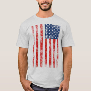 Zeer Coole Vervallen Amerikaanse Vlag T-shirt