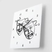 Zeer coole wandklok in theater (Hoek)