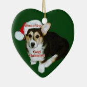 Zeer Corgi Kerstmis - Gimli Pup Heart Ornament (Rechts)