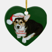 Zeer Corgi Kerstmis - Gimli Pup Heart Ornament (Voorkant)
