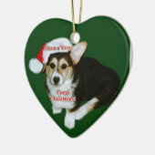 Zeer Corgi Kerstmis - Gimli Pup Heart Ornament (Links)