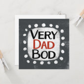 Zeer Dad Bod Kaart (Voorkant / Achterkant in situ)