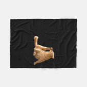 Zeer demure Mindful Cly Meme Funny Cat Fleece Deken (Voorkant (Horizontaal))