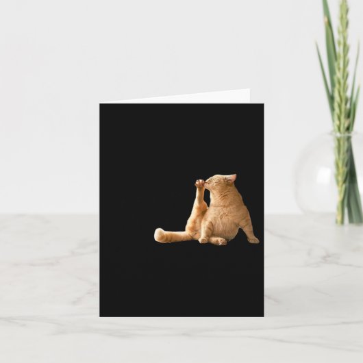 Zeer demure Mindful Cly Meme Funny Cat Kaart (Voorkant)