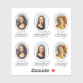 Zeer demure Mindful Custy Renaissance Dames Pack Sticker (Vel)