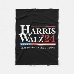 Zeer demure Zeer Mindful Kamala Harris Wheimer 202 Fleece Deken