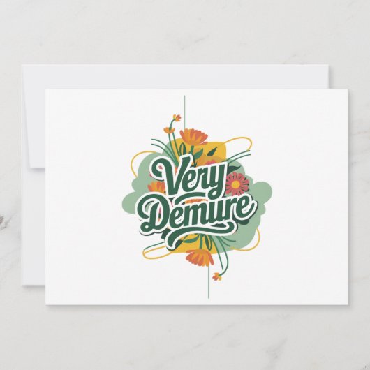 Zeer Demure Zeer Mindful Trend Demure & Mindful Kaart (Voorkant)