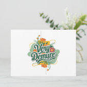 Zeer Demure Zeer Mindful Trend Demure & Mindful Kaart (Staand voorkant)