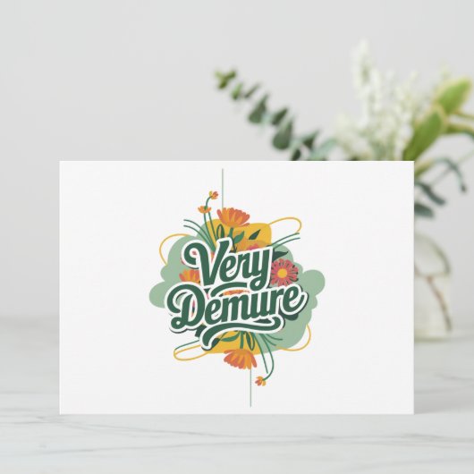 Zeer Demure Zeer Mindful Trend Demure & Mindful Kaart (Staand voorkant)