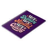 Zeer demure zeer mindful zeer schattig bruisend me notitieboek (Linkerzijde)