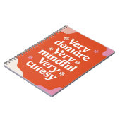 Zeer demure zeer mindful zeer schattig bruisend me notitieboek (Linkerzijde)