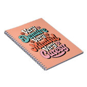 Zeer demure zeer mindful zeer schattig bruisend me notitieboek (Rechterzijde)