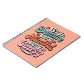 Zeer demure zeer mindful zeer schattig bruisend me notitieboek (Linkerzijde)