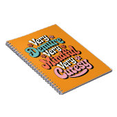 Zeer demure zeer mindful zeer schattig bruisend me notitieboek (Rechterzijde)