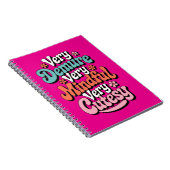 Zeer demure zeer mindful zeer schattig bruisend me notitieboek (Rechterzijde)