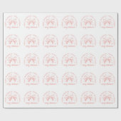 Zeer demure zeer mindful zeer schattig cadeaupapier (Vlak)