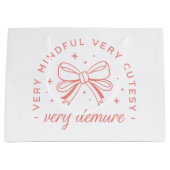 Zeer demure zeer mindful zeer schattig groot cadeauzakje (Voorkant)