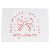 Zeer demure zeer mindful zeer schattig groot cadeauzakje (Achterkant)