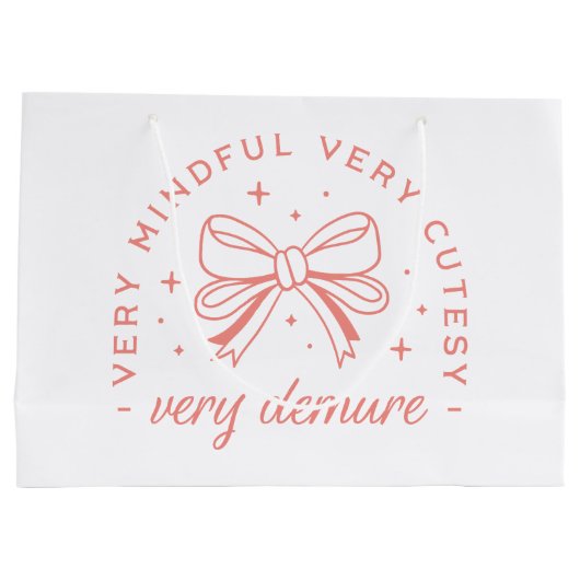 Zeer demure zeer mindful zeer schattig groot cadeauzakje (Achterkant)